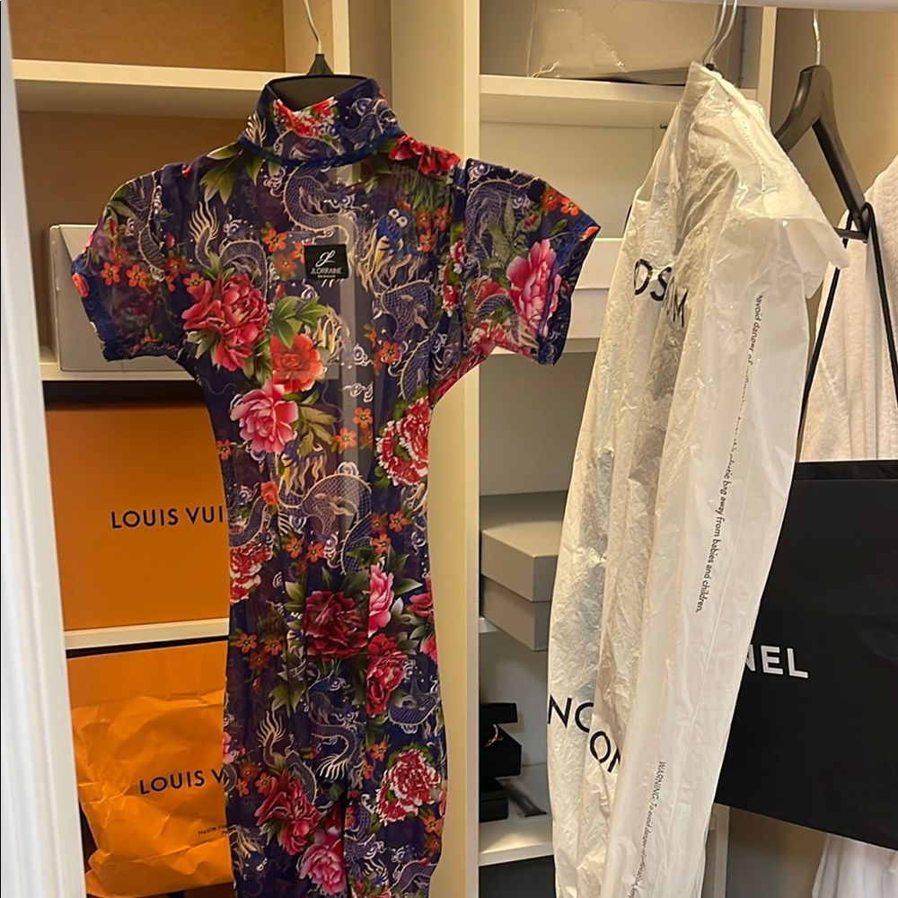 Louis Vuitton Floral Jumpsuit - Purple and Red